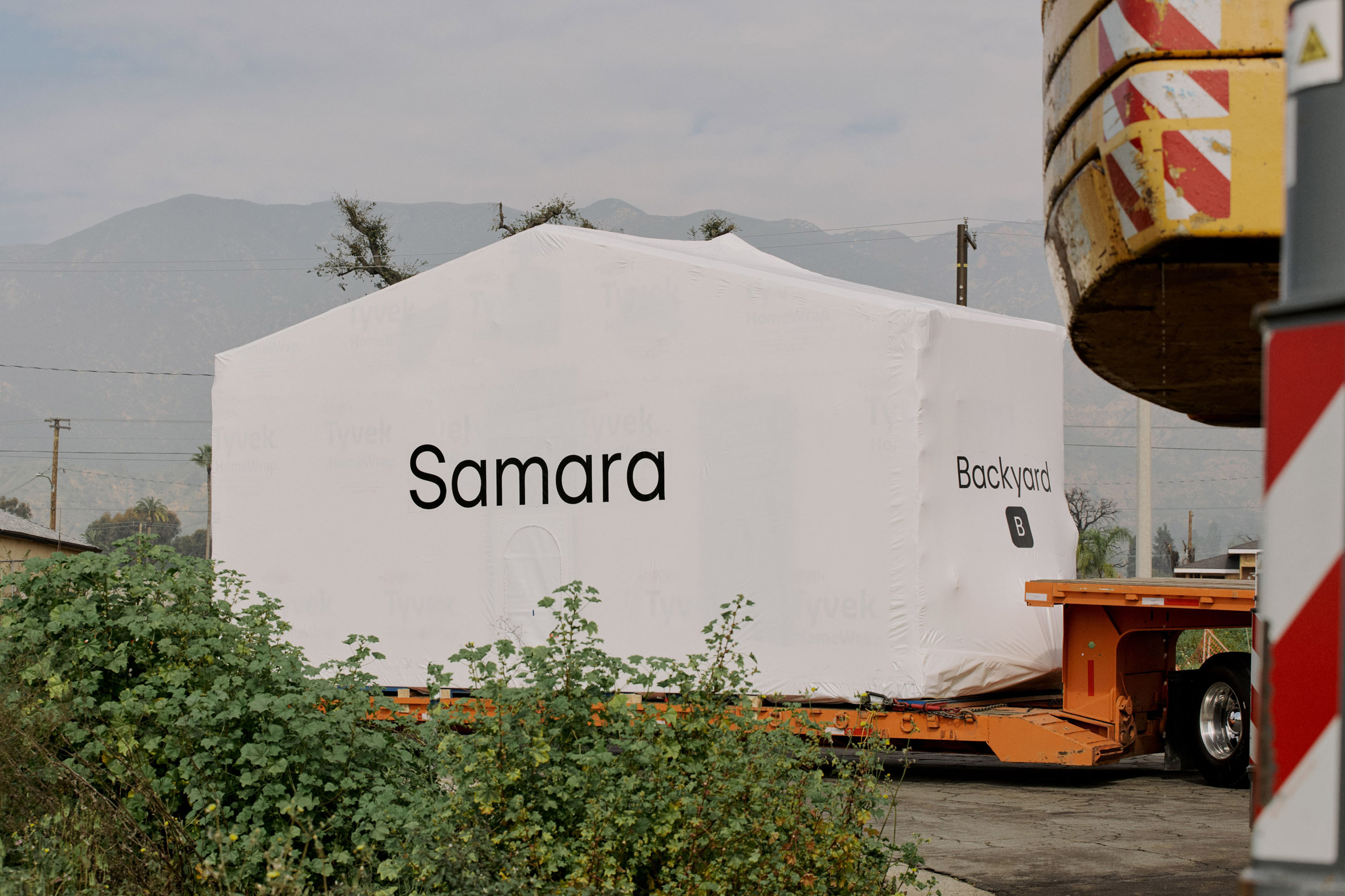 Samara factory-built ADU installation in progress