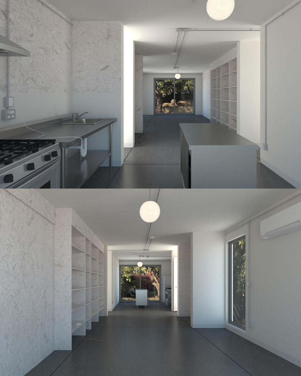Interior of a pre-approved Los Angeles standard-plan ADU design