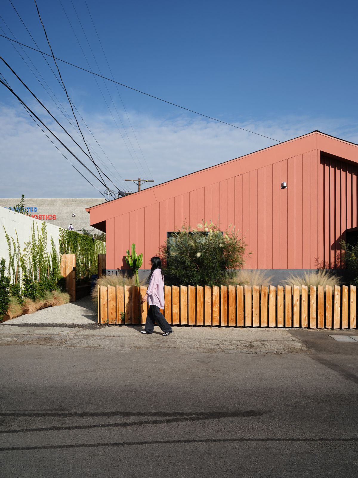 An ADU in Cypress Park sited next to high-voltage overhead power lines